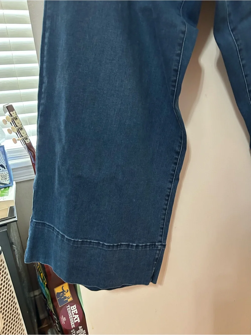 Universal Standard High Waisted Wide Leg Dark Blue Denim Pants EUC (worn once) - Picture 6 of 6